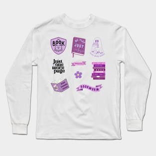 Purple Bookish Pack Long Sleeve T-Shirt